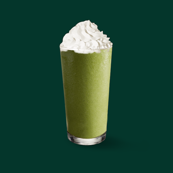 Oatmilk Green Tea Cream Frappuccino Starbucks
